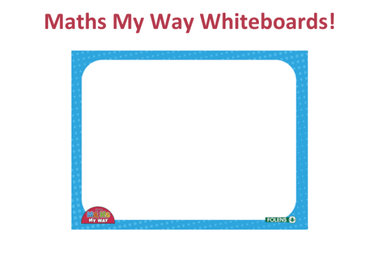 Maths My Way Whiteboards