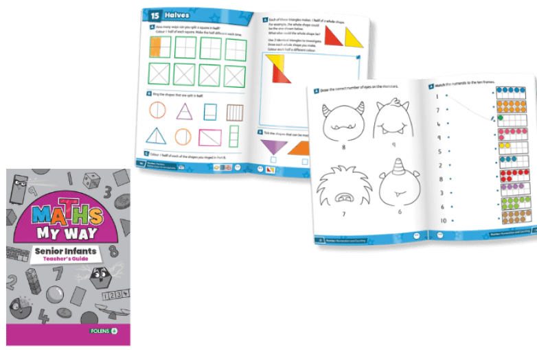 maths my way student book spread and teachers guide