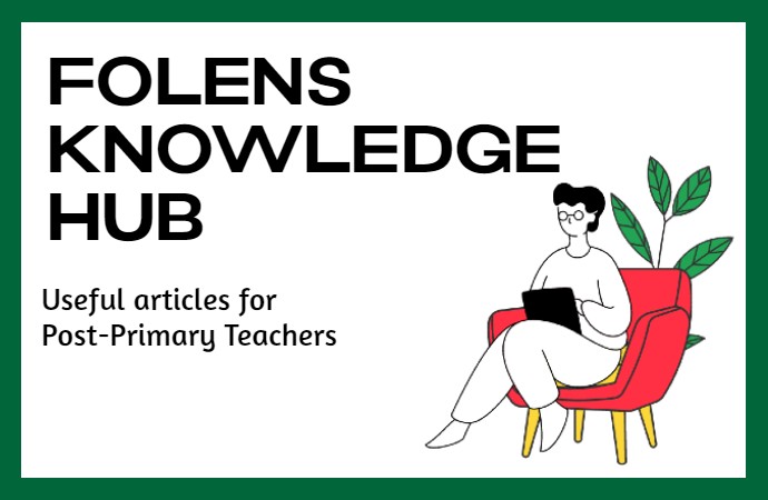 Folens Knowledge Hub homepage valuable articles for teachers