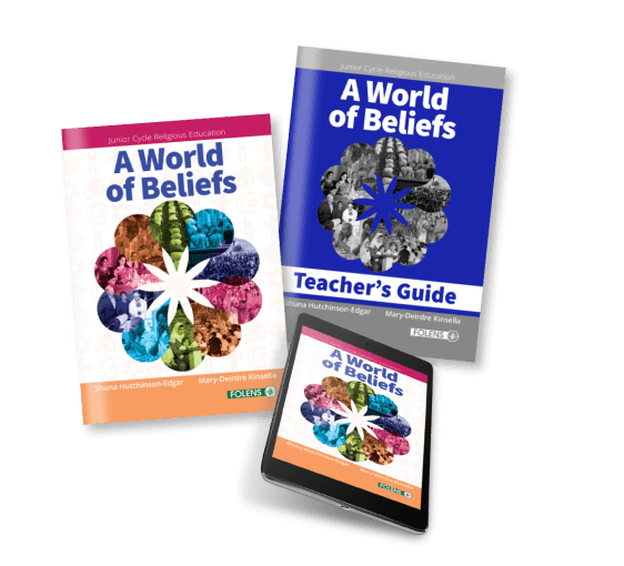 A world of beliefs junior cert religion school book from Folens