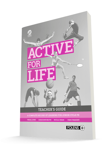 Active for life junior cert PE physical education school book from Folens
