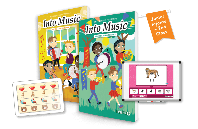 Into Music | Primary Music Programme JI - 2nd Class | Pupil book covers and digital | Folens