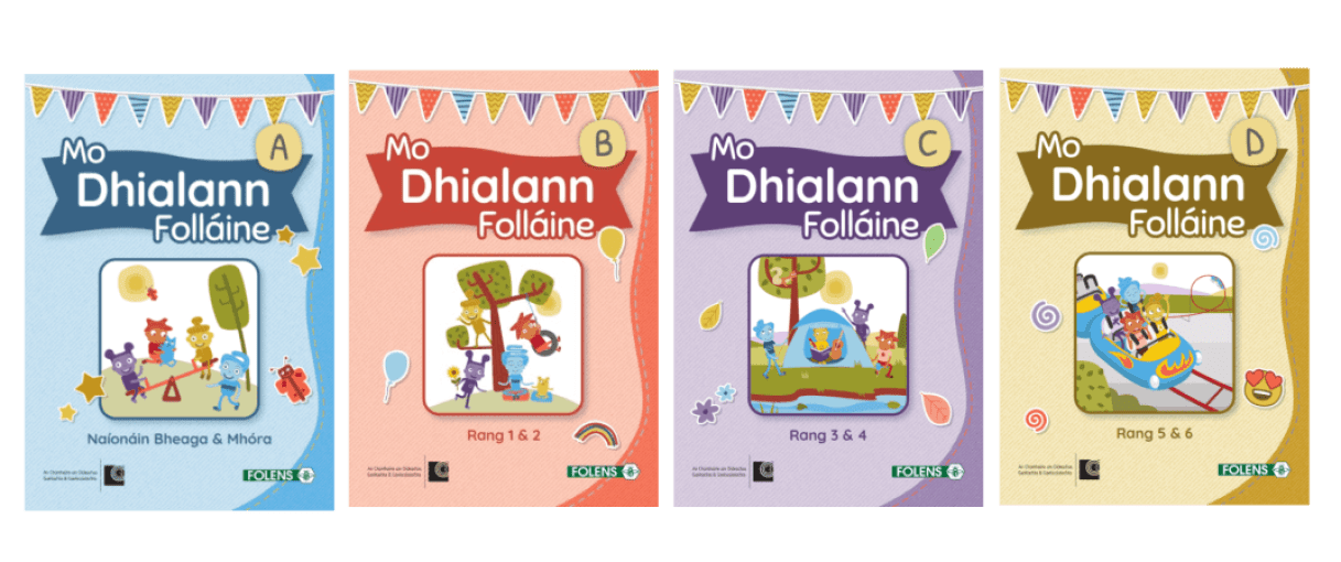 Mo Dhialann Folláine - Pupil Book Covers A B C D - My Wellbeing Diary as Gaeilge