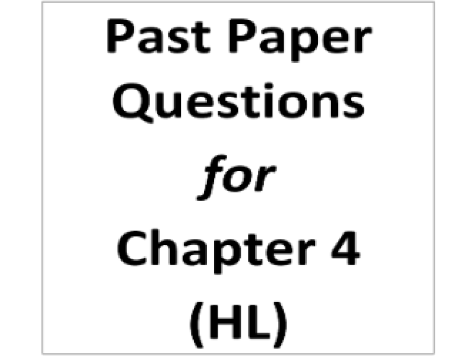 Chapter 04 Past Exam Questions